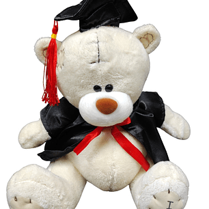 Oso Graduación blanco
