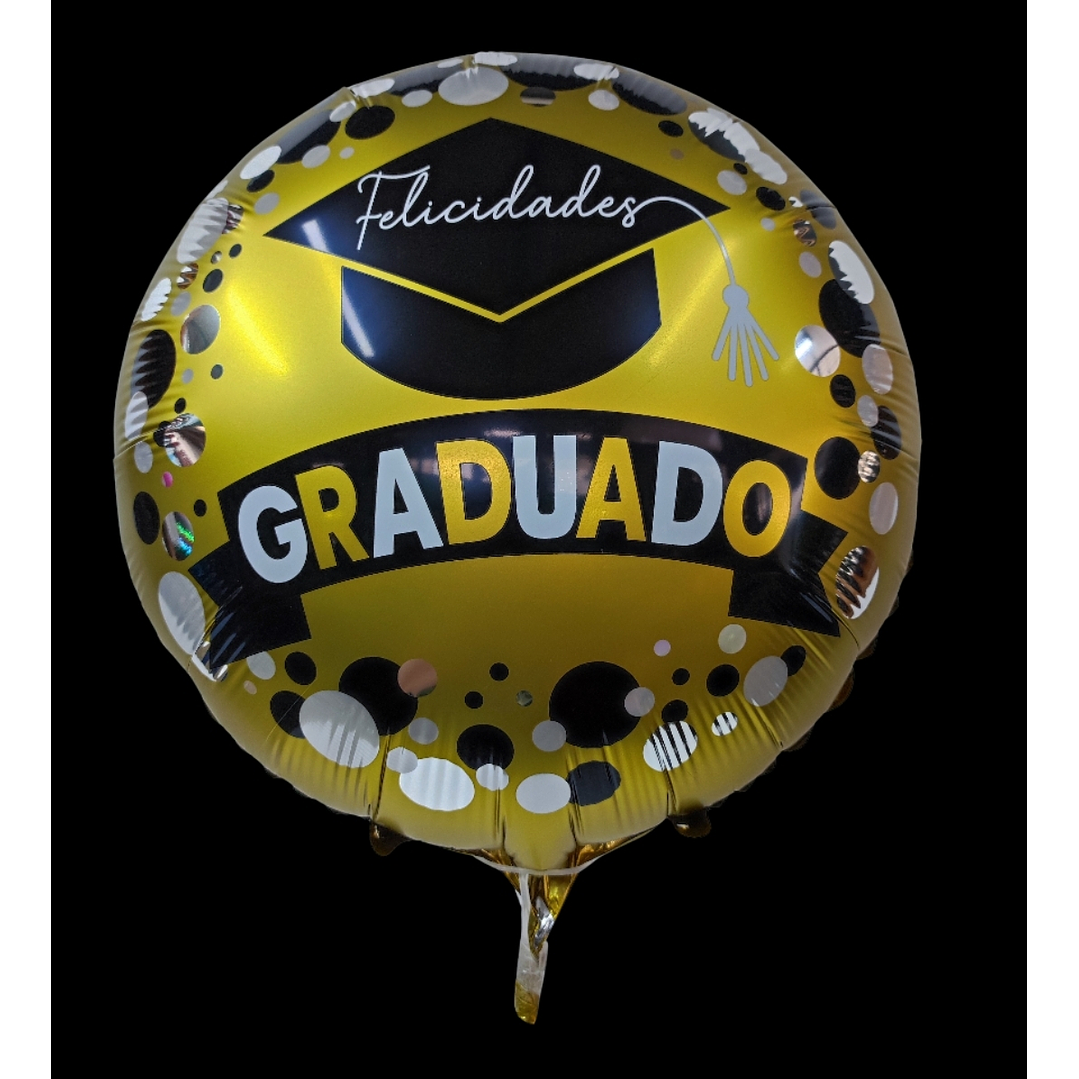 Globo metálico de graduación. 1