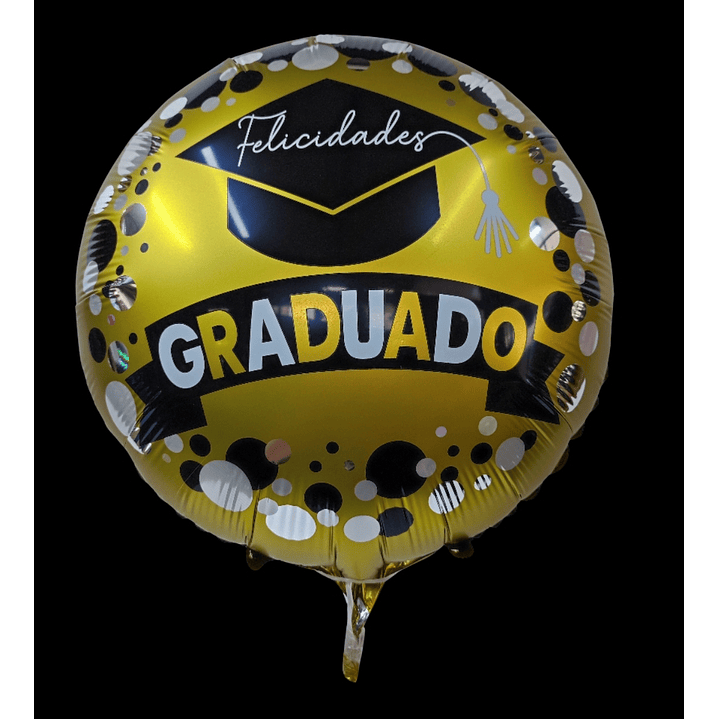 Globo metálico de graduación. 1