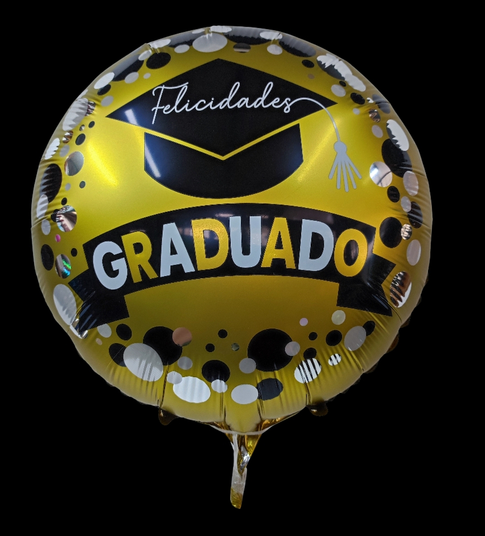 Globo metálico de graduación. 1