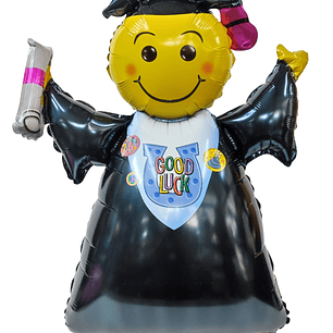 Globo emoji graduación 