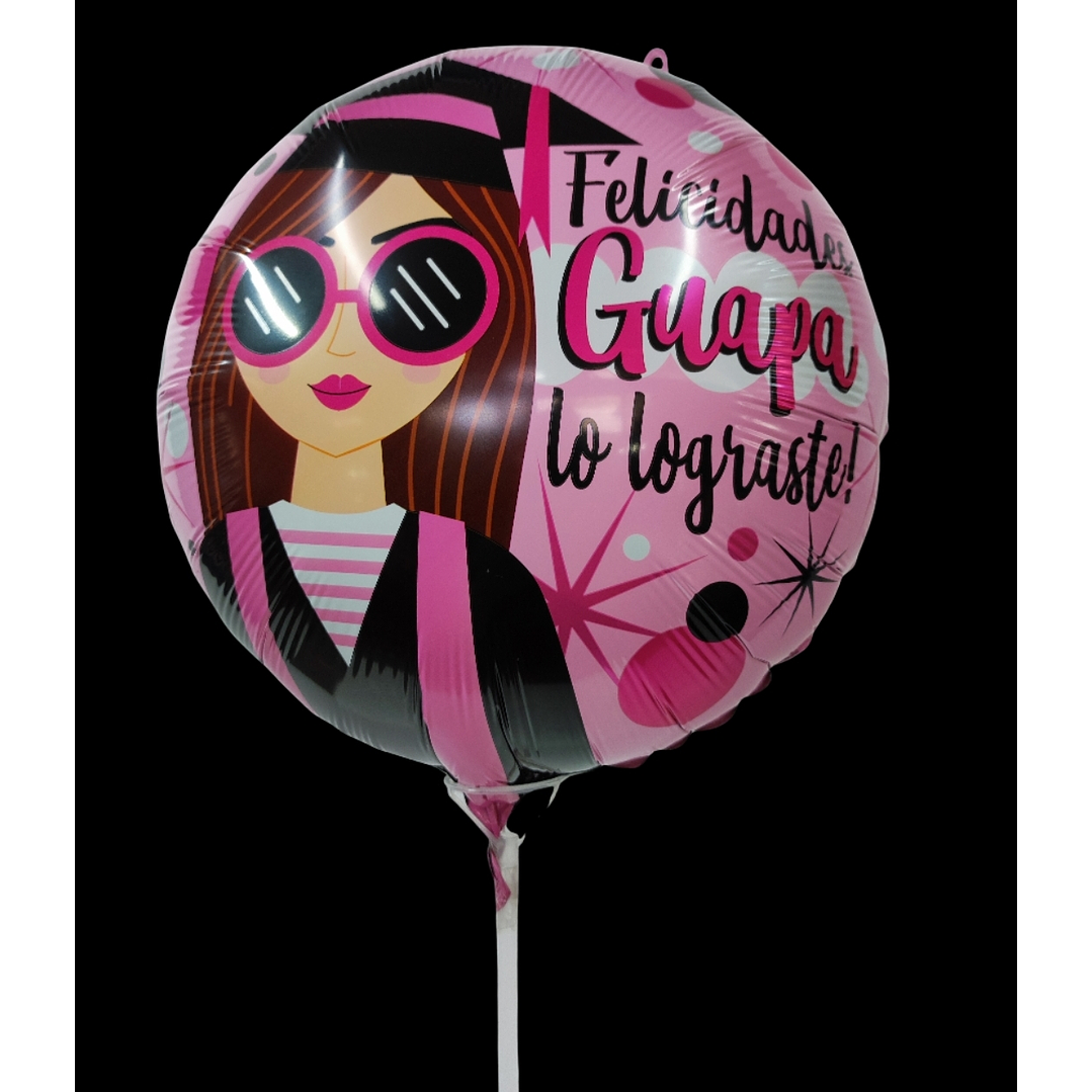 Globo graduación metálico  1