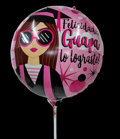 Globo graduación metálico 