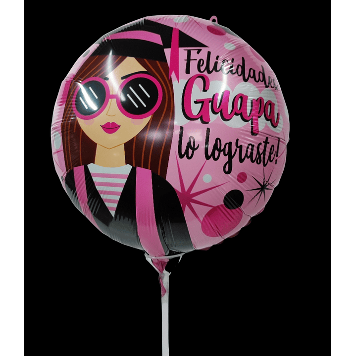 Globo graduación metálico  1