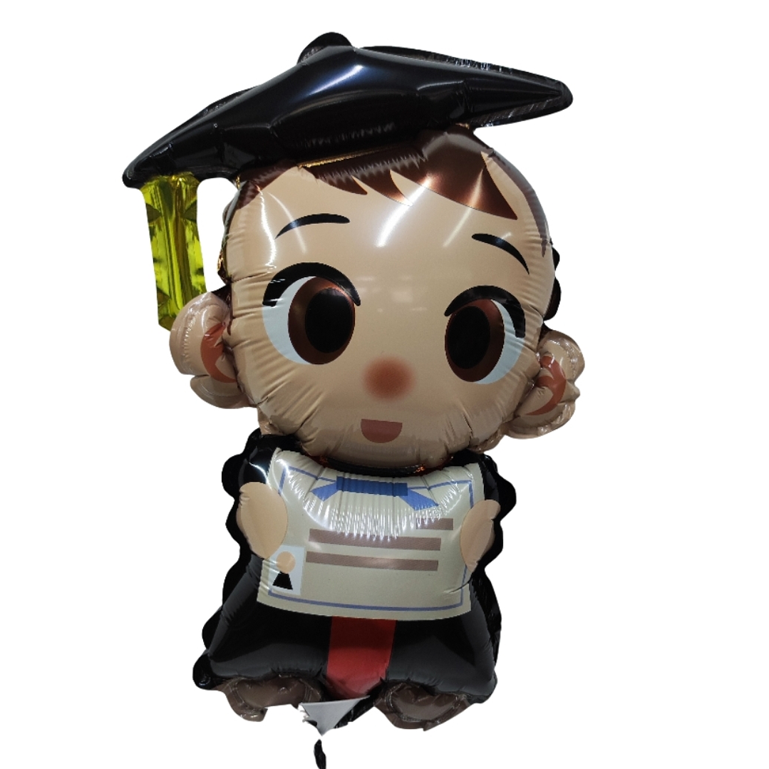 Globo metálico graduación mediano 1