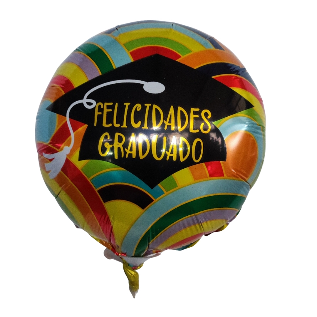 Globo metálico graduación  1