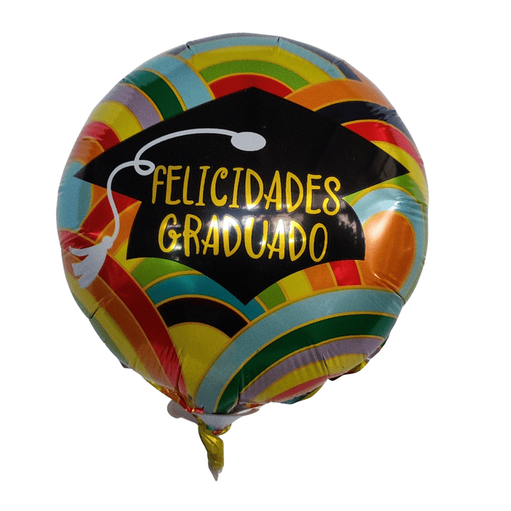 Globo metálico graduación  1