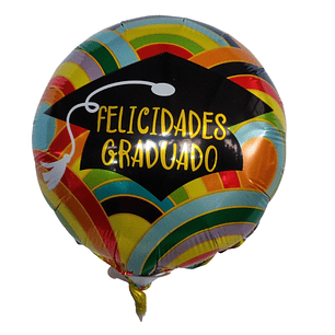 Globo metálico graduación 