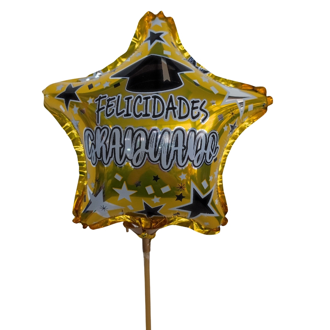 Globo metálico de graduación  1