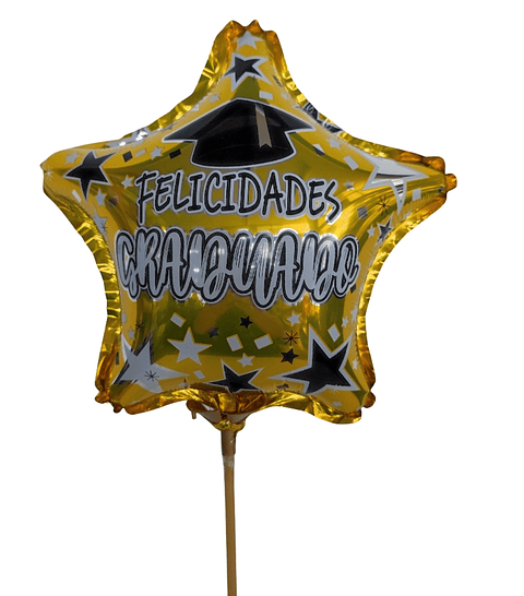 Globo metálico de graduación 