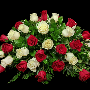 Cojín cubre urnas bicolor