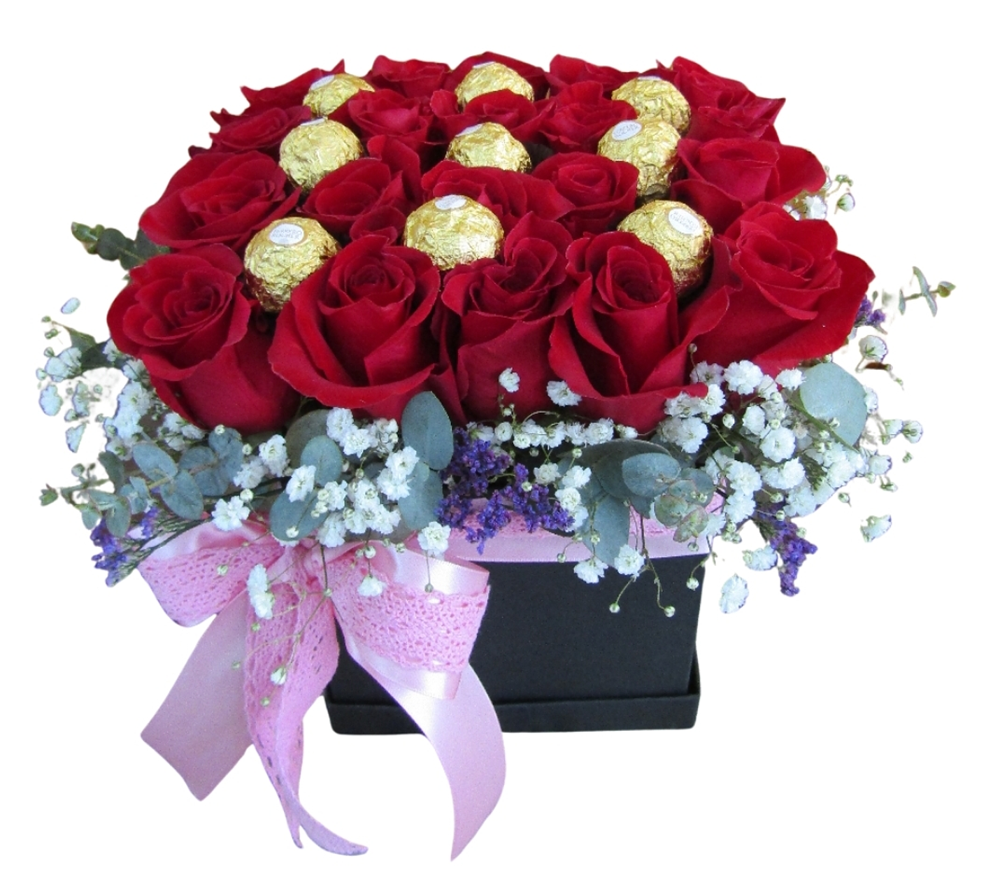Box de rosas y bombones  1