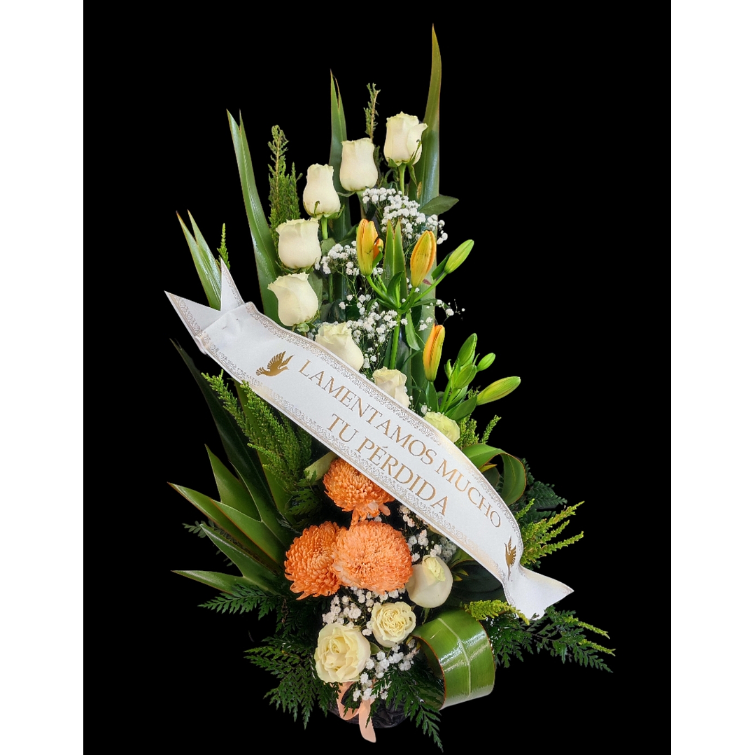 Espiral de condolencias blanco 1