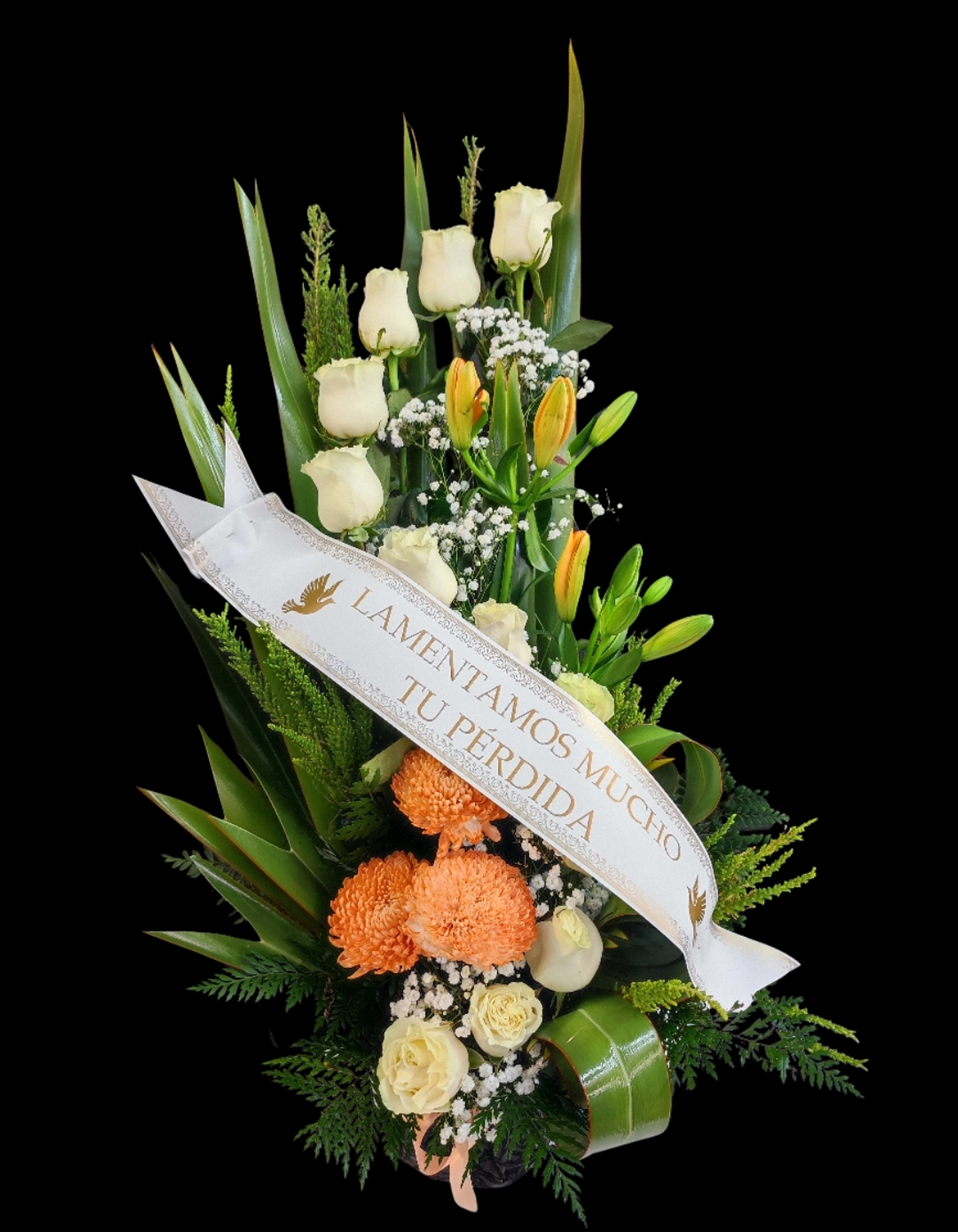 Espiral de condolencias blanco 1