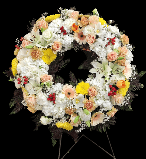 Corona Deluxe pastel en atril alto