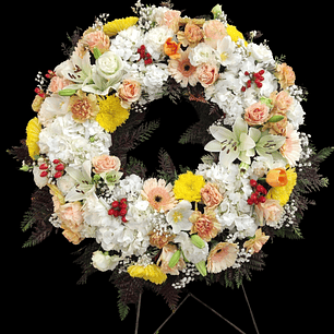 Corona Deluxe pastel en atril alto