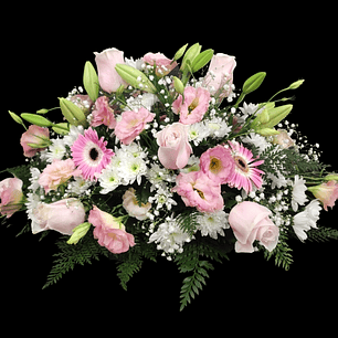 Cojín de condolencias pastel rosa 