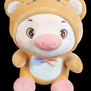 Cerdito peluche canela