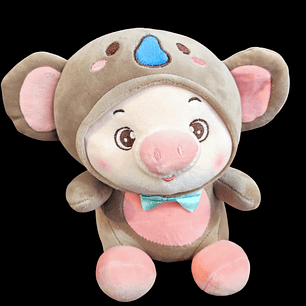 Cerdito de peluche beige