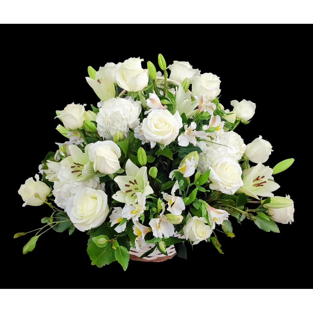 Cesta blanca mediana  1