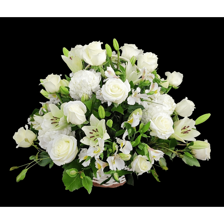 Cesta blanca mediana  1