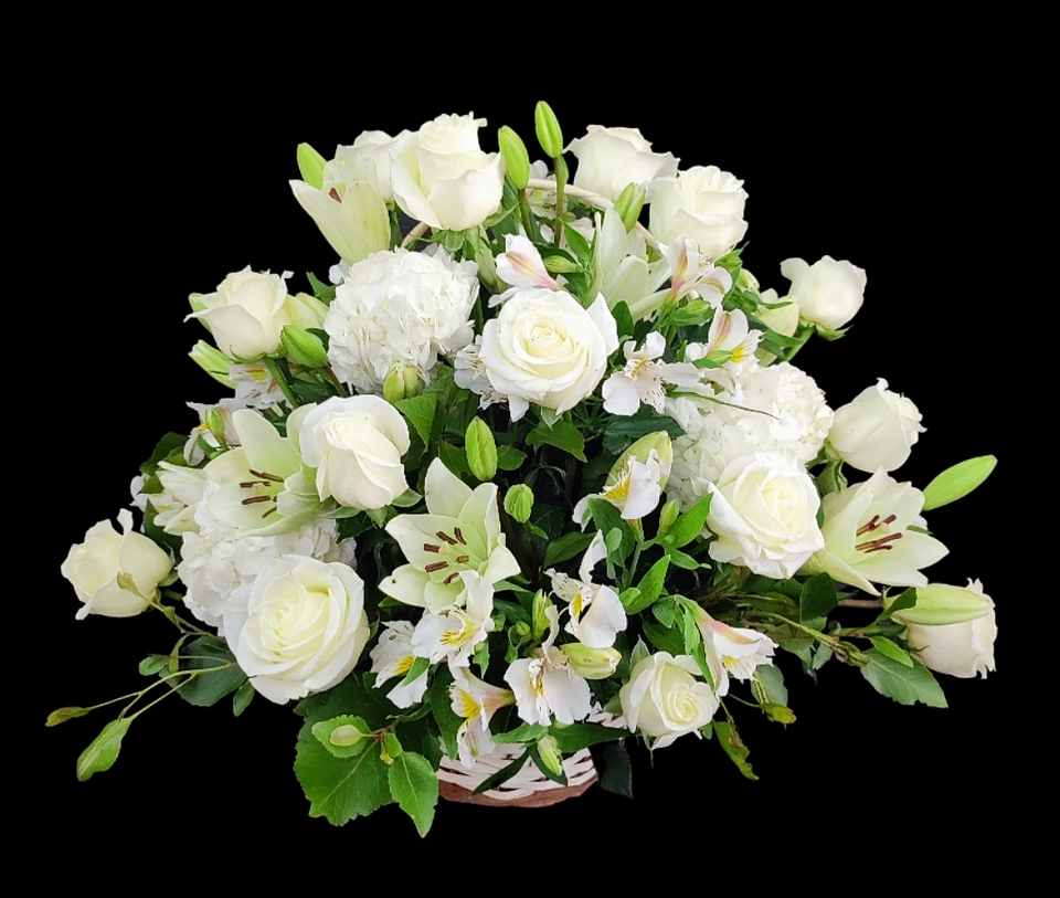 Cesta blanca mediana  1