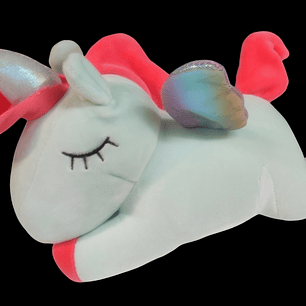 Unicornio de peluche celeste
