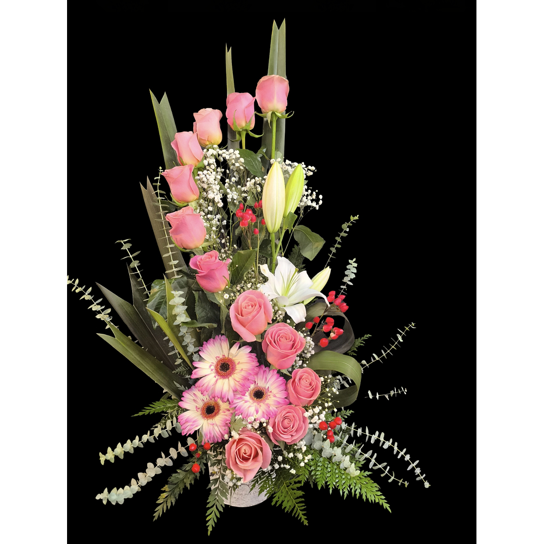 Espiral de rosas rosadas  1