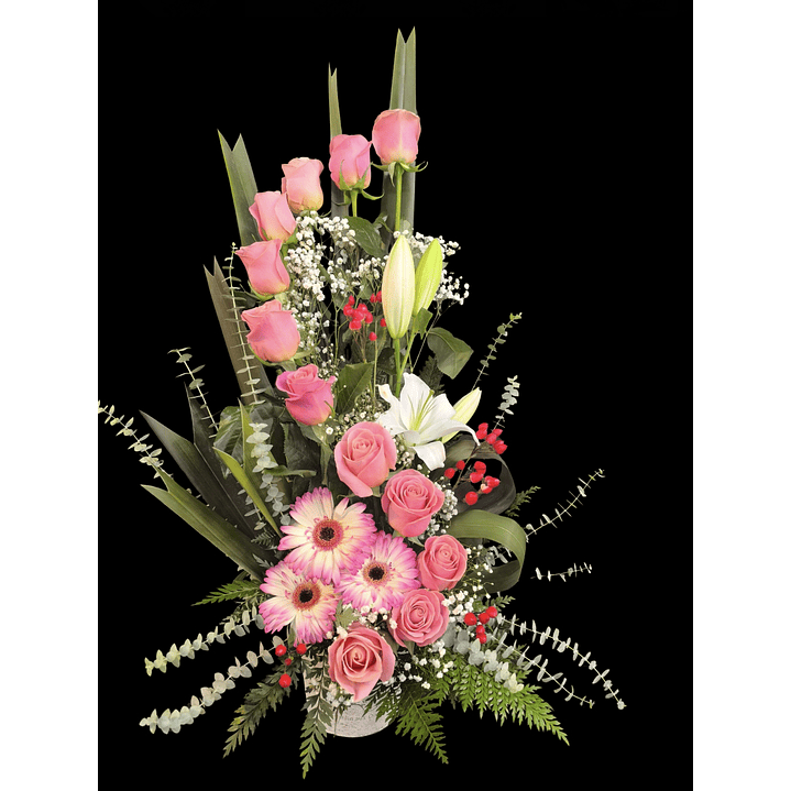 Espiral de rosas rosadas  1