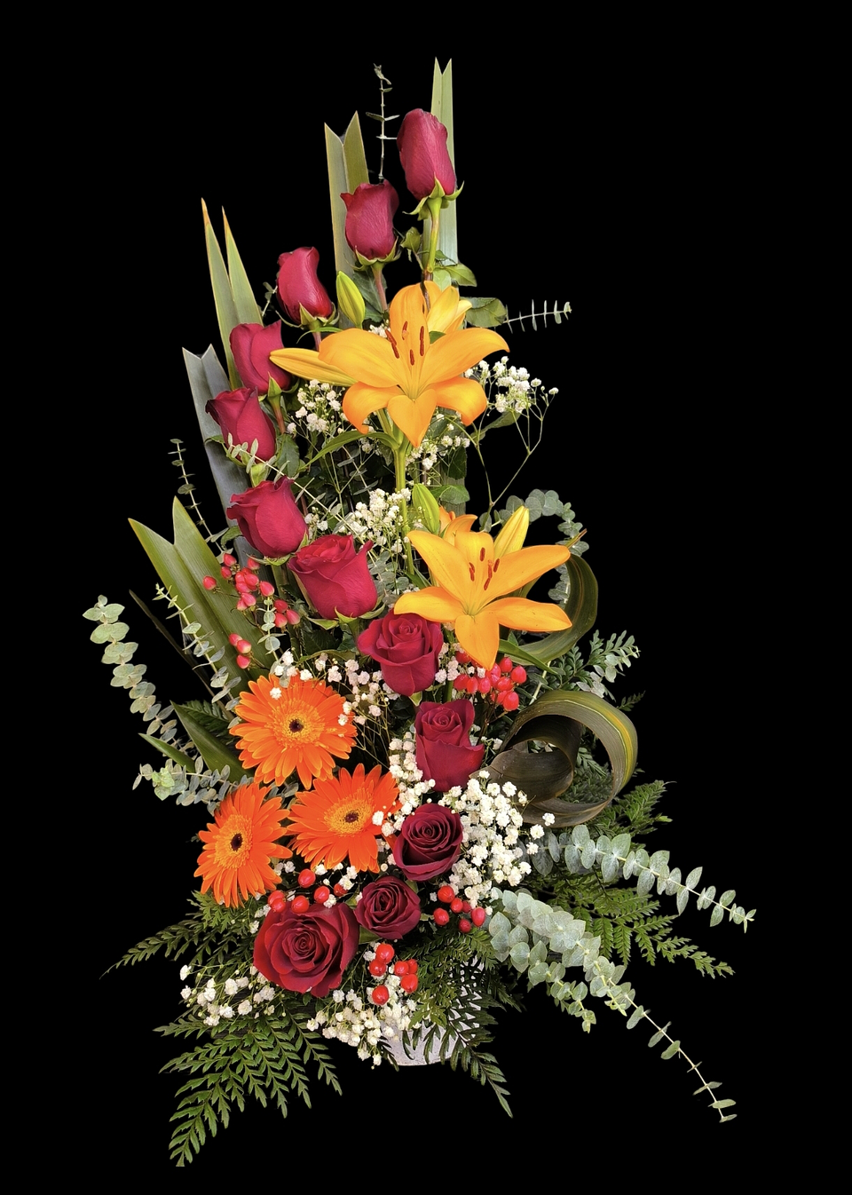 Espiral de rosas rojas  1