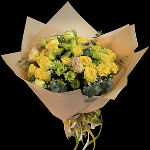 Ramo de minirosas y flores de selección 