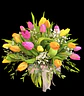 Florero de tulipanes multicolor  - Miniatura 1