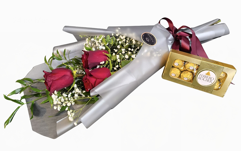 Trío de rosas y bombones 1