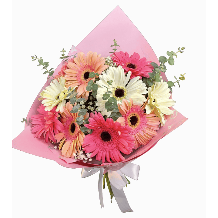 Ramo de gerberas pastel  1