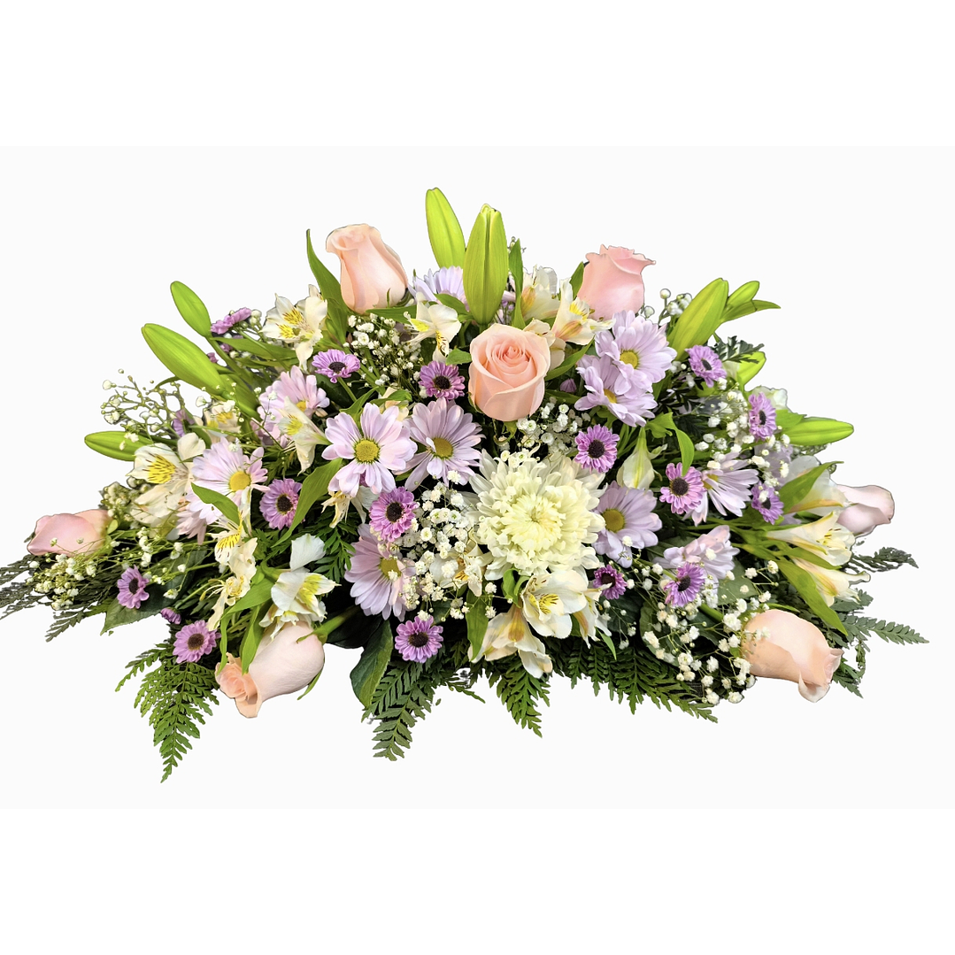 Cojín rosado de condolencias  1