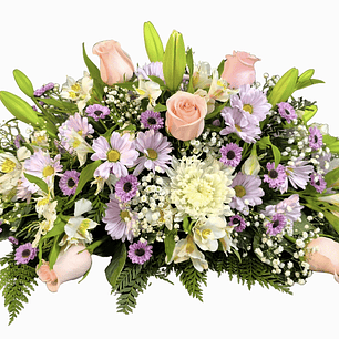 Cojín rosado de condolencias 