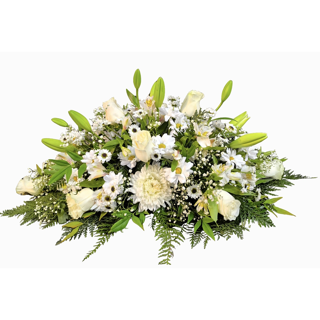 Cojín de condolencias blanco  1