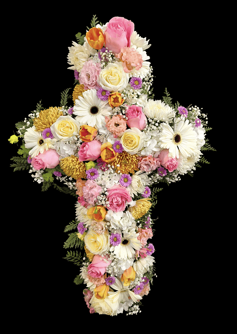 Cruz deluxe Pastel en atril