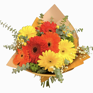 Ramo de gerberas fire colors