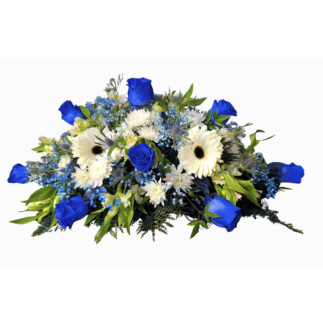 Cojín de condolencias azul 1