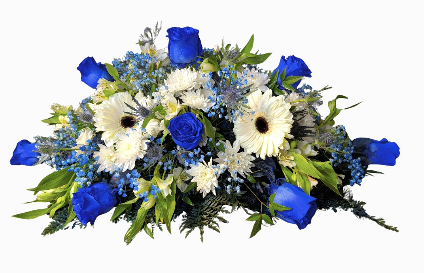 Cojín de condolencias azul 1