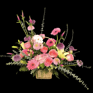 Cesta Garden de rosas Inglesa