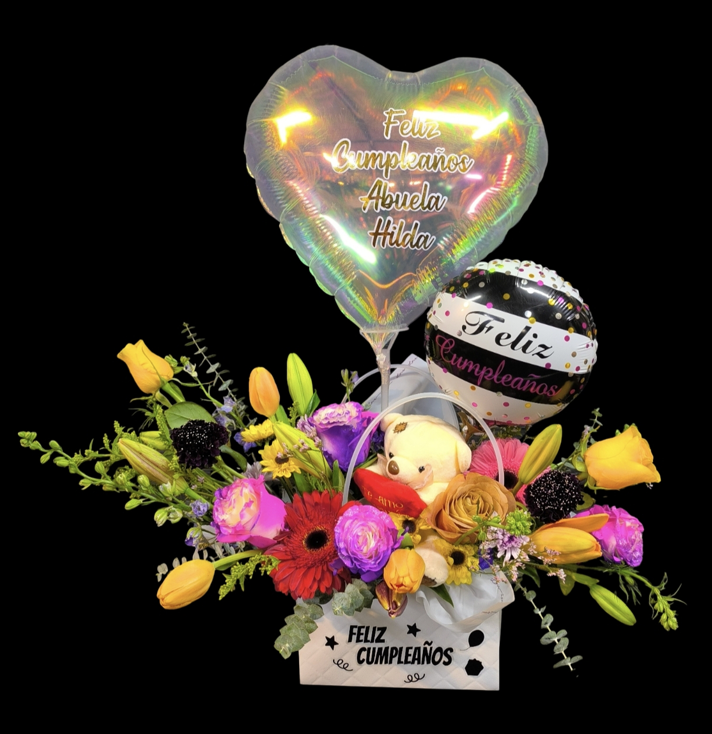 Cartera cumpleaños y globo personalizado  1