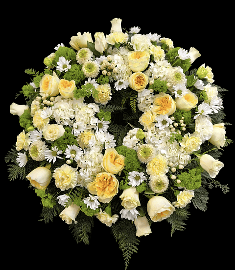 Corona de condolencia Pastel