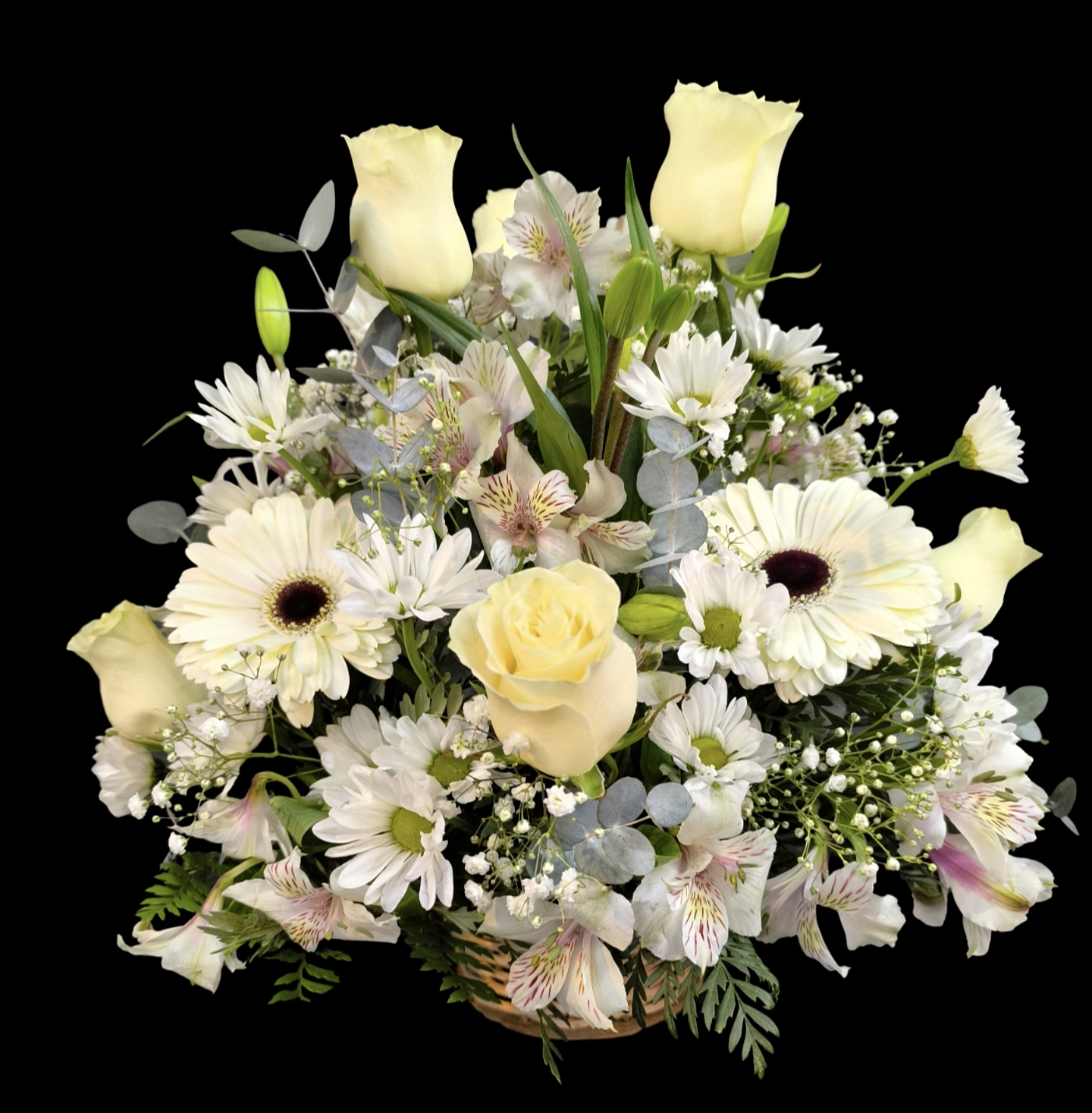 Cesta mixta blanca  1