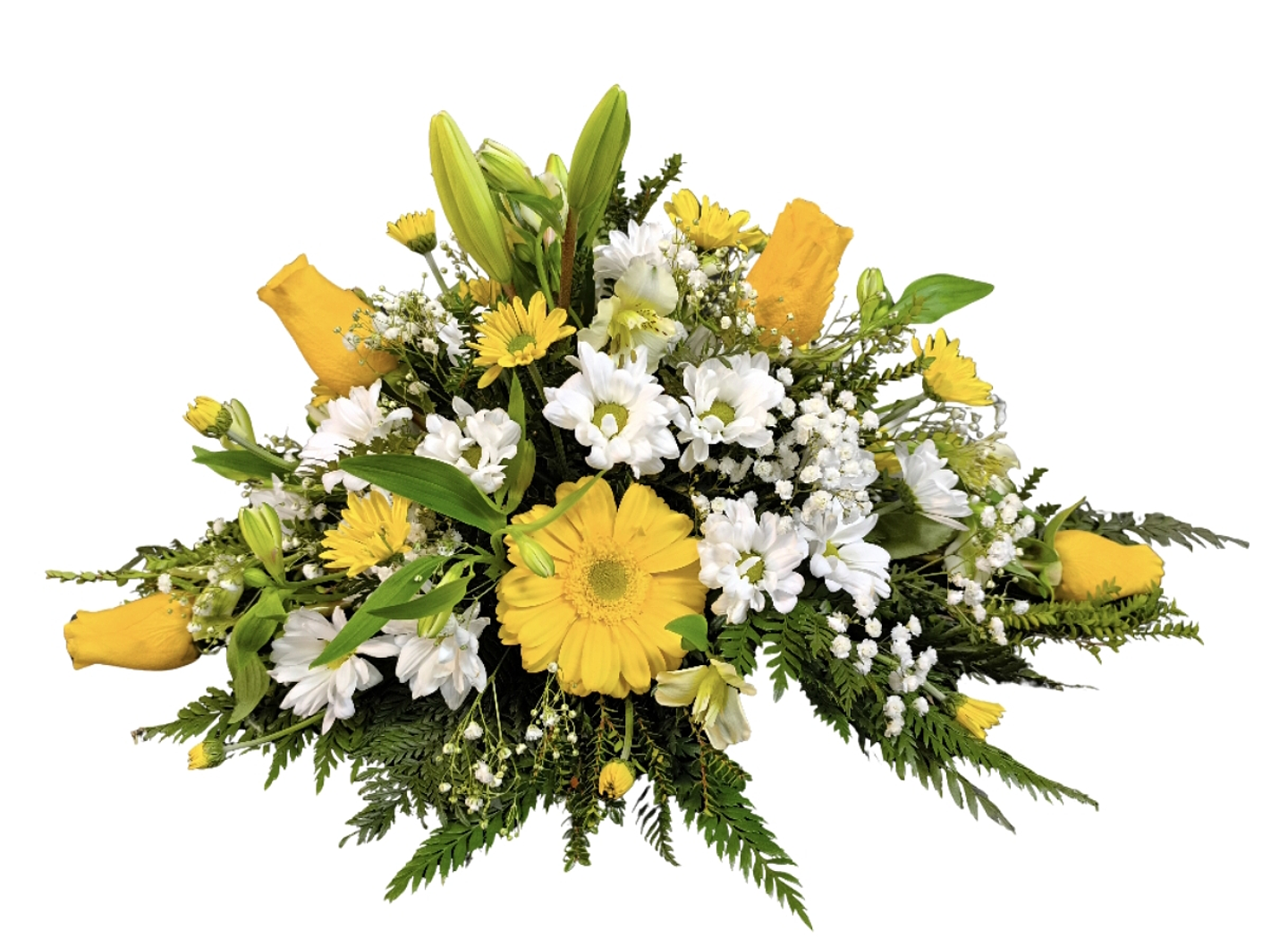 Mini cojín de condolencias amarillo 1