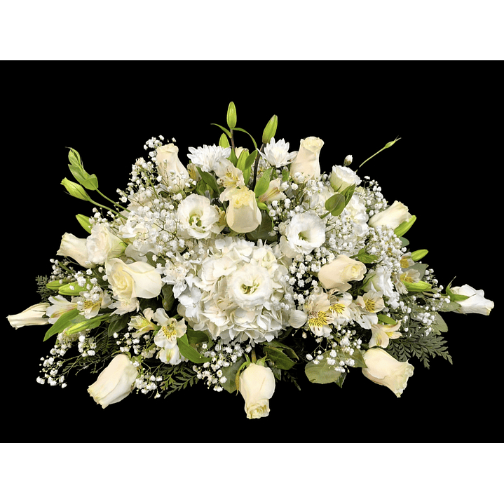 Cubre urna condolencias blanco grande 1