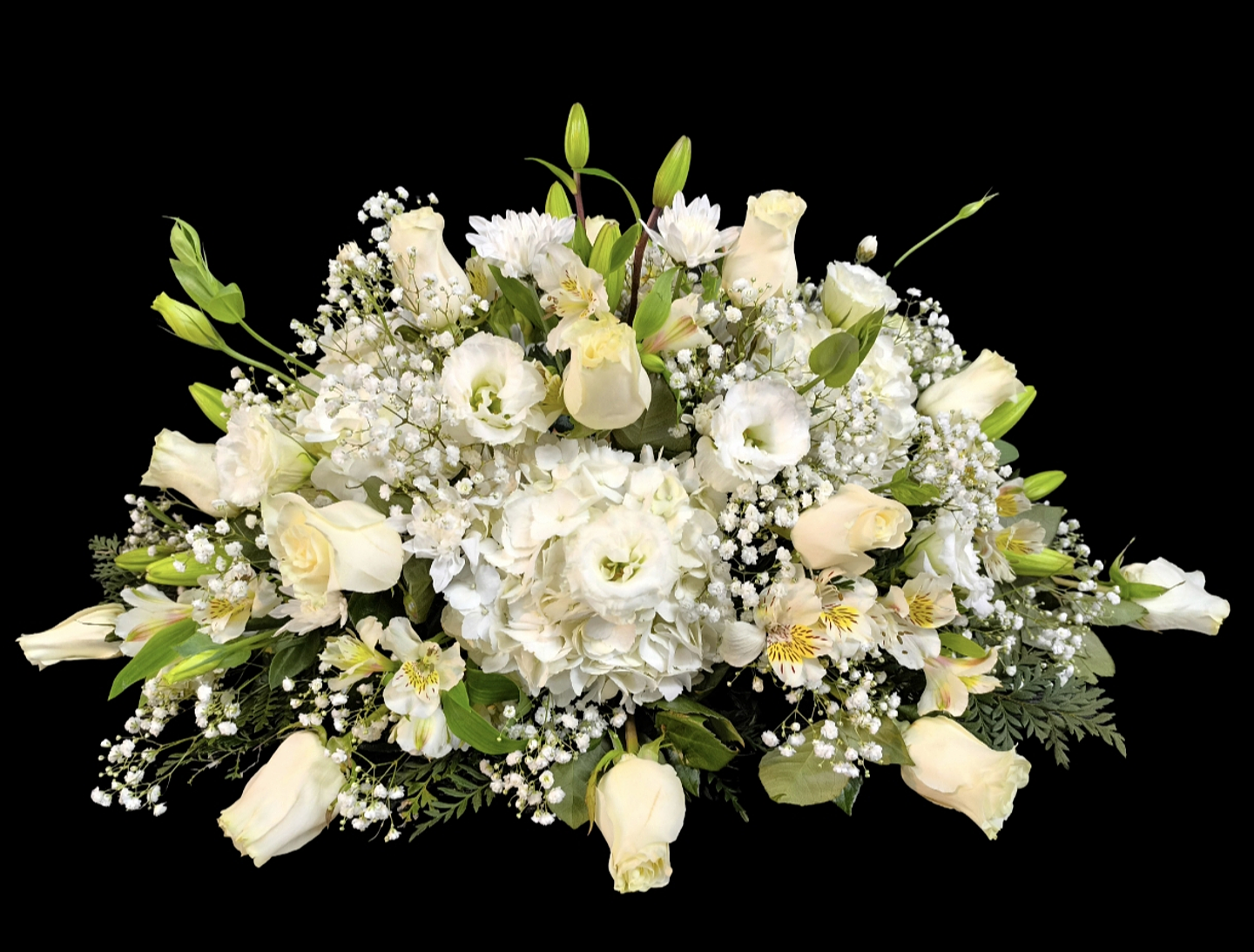 Cubre urna condolencias blanco grande 1