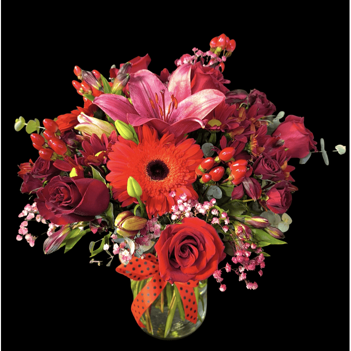 Florero Scarlet red 1