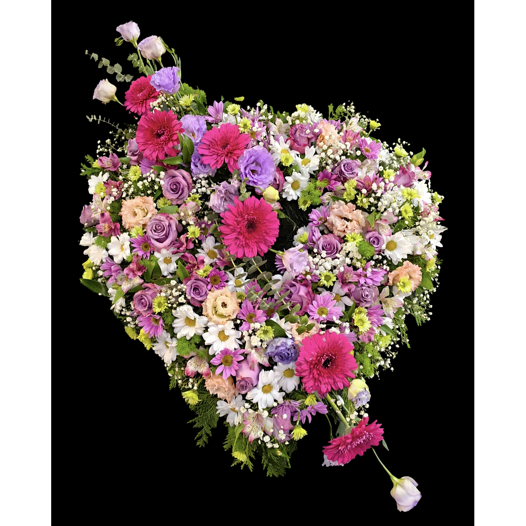 Corazon mix color rosa  1